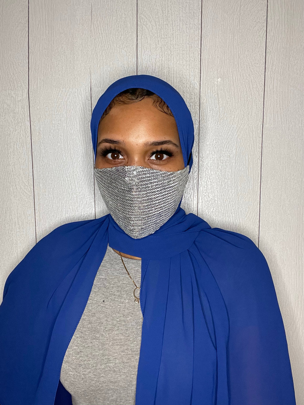 Royal Blue Chiffon I